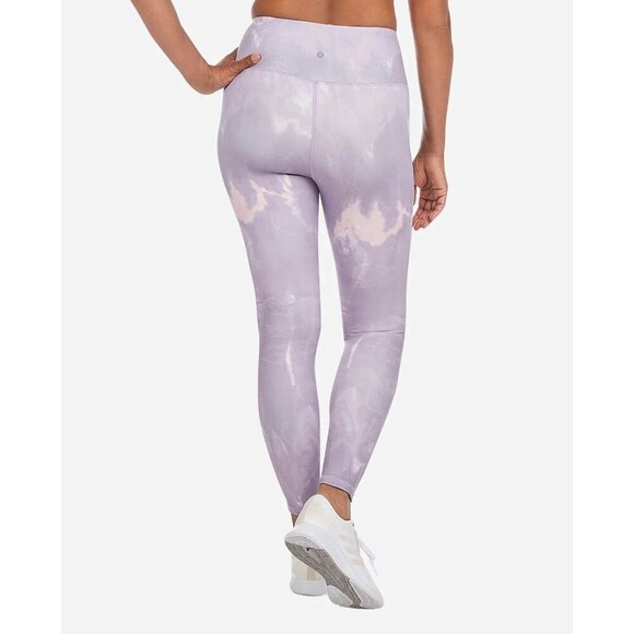 Danskin Women's Purple High Waist Ocean Marble Yoga Leggings Size Medium - Picture 2 of 9